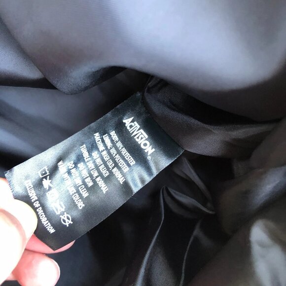 ACTIVISION Official Puffer Vest Jacket Men's M/XL Black Full Zip Winter Gaming - Picture 6 of 7